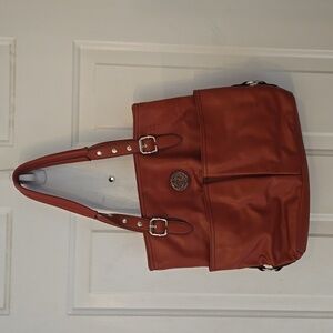 Relic Burnt Orange Vegan Leather Large Shoulder Bag Purse
